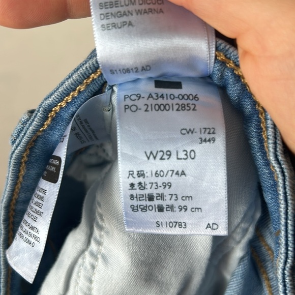 Levi's 726 high rise flare jeans Light Wash Blue size 29 - Picture 10 of 10